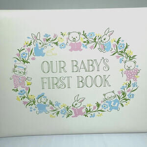 Baby Memory Book Our Babys First Book Vintage 1967 CR‎ Gibson